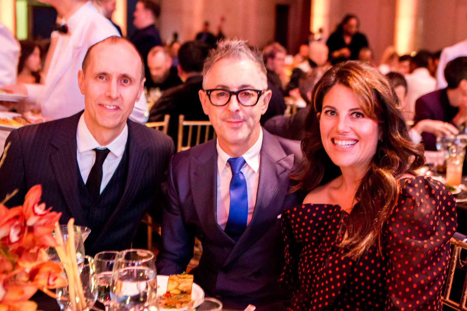 Actor Alan Cumming with guests at a New York City gala produced by Golden Circle's principal